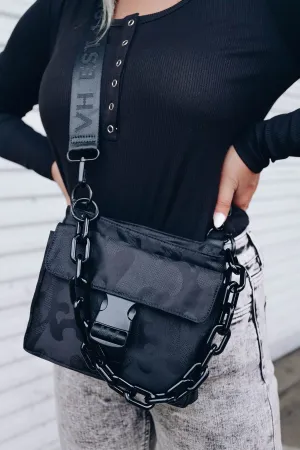Ellie Satchel Crossbody By Vintage Havana - Black