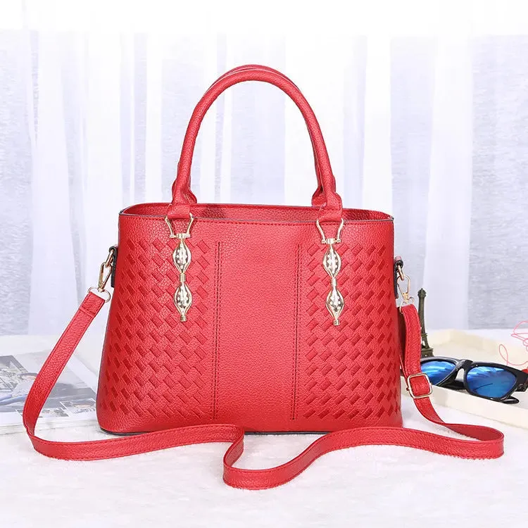 Embroidered Shoulder Handbag