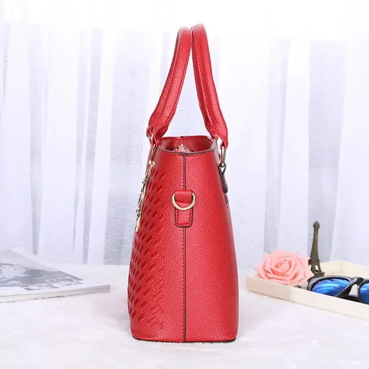 Embroidered Shoulder Handbag