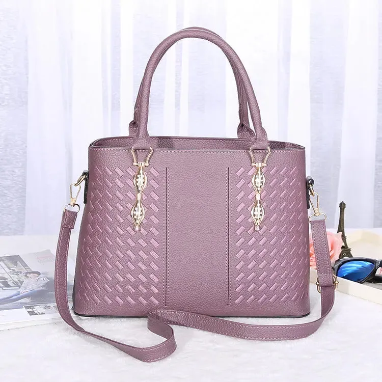 Embroidered Shoulder Handbag