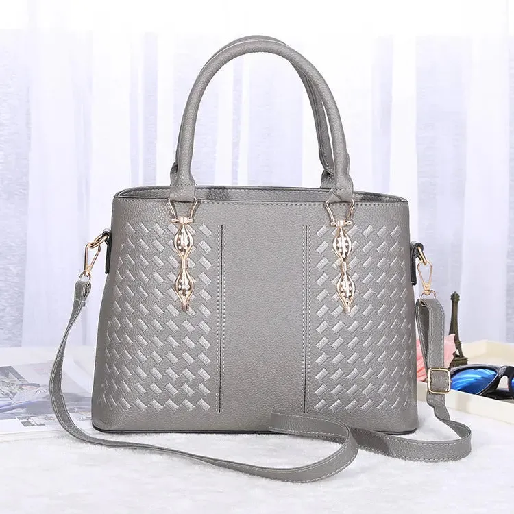 Embroidered Shoulder Handbag