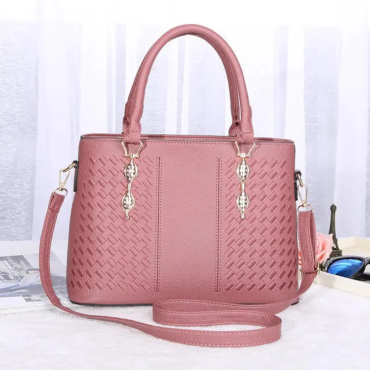 Embroidered Shoulder Handbag