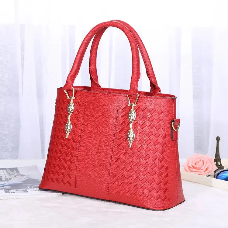 Embroidered Shoulder Handbag