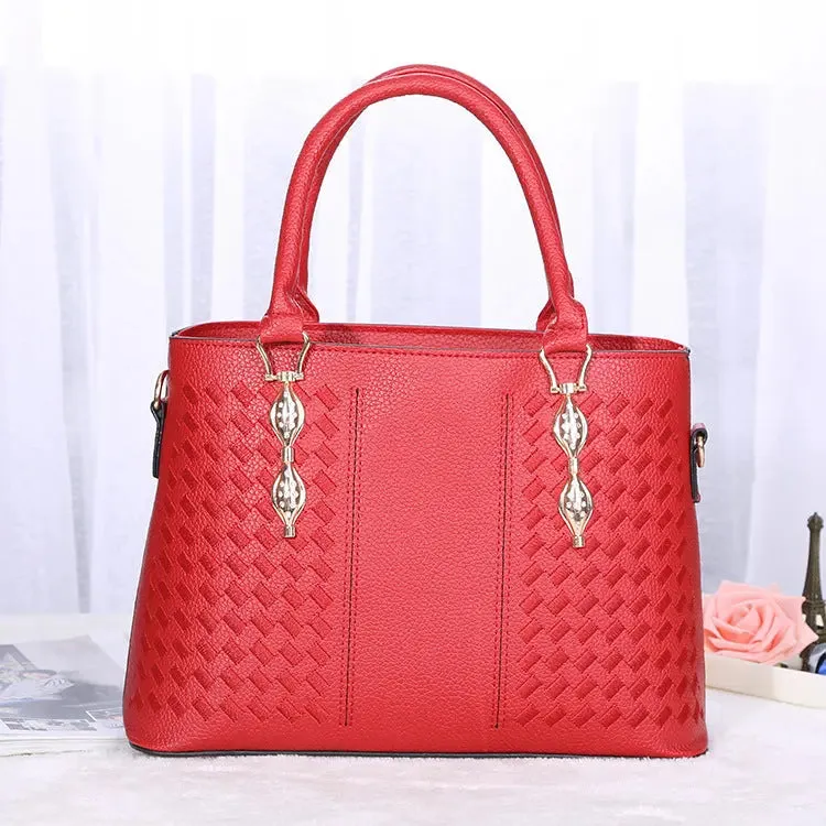 Embroidered Shoulder Handbag