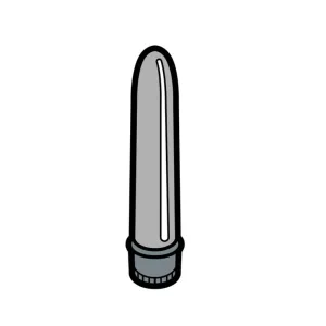 Enamel Pin: Vibrator - Grey