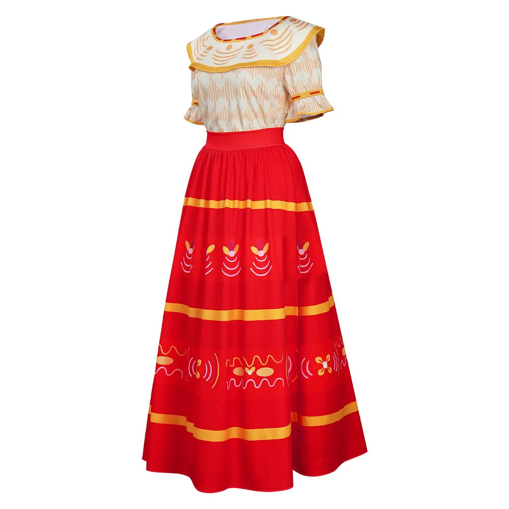 Encanto Dolores Madrigal Dress Outfits Cosplay Costume Halloween Carnival Suit