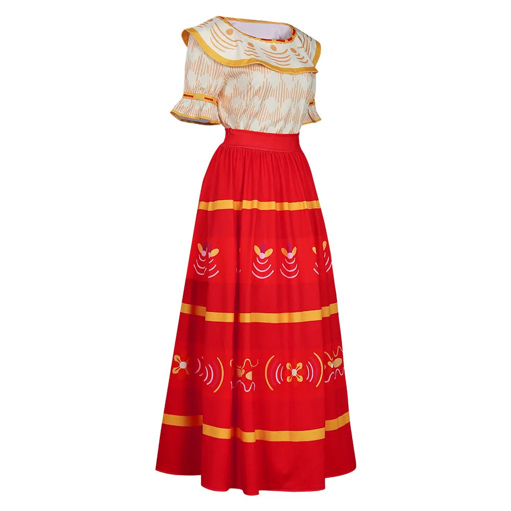 Encanto Dolores Madrigal Dress Outfits Cosplay Costume Halloween Carnival Suit