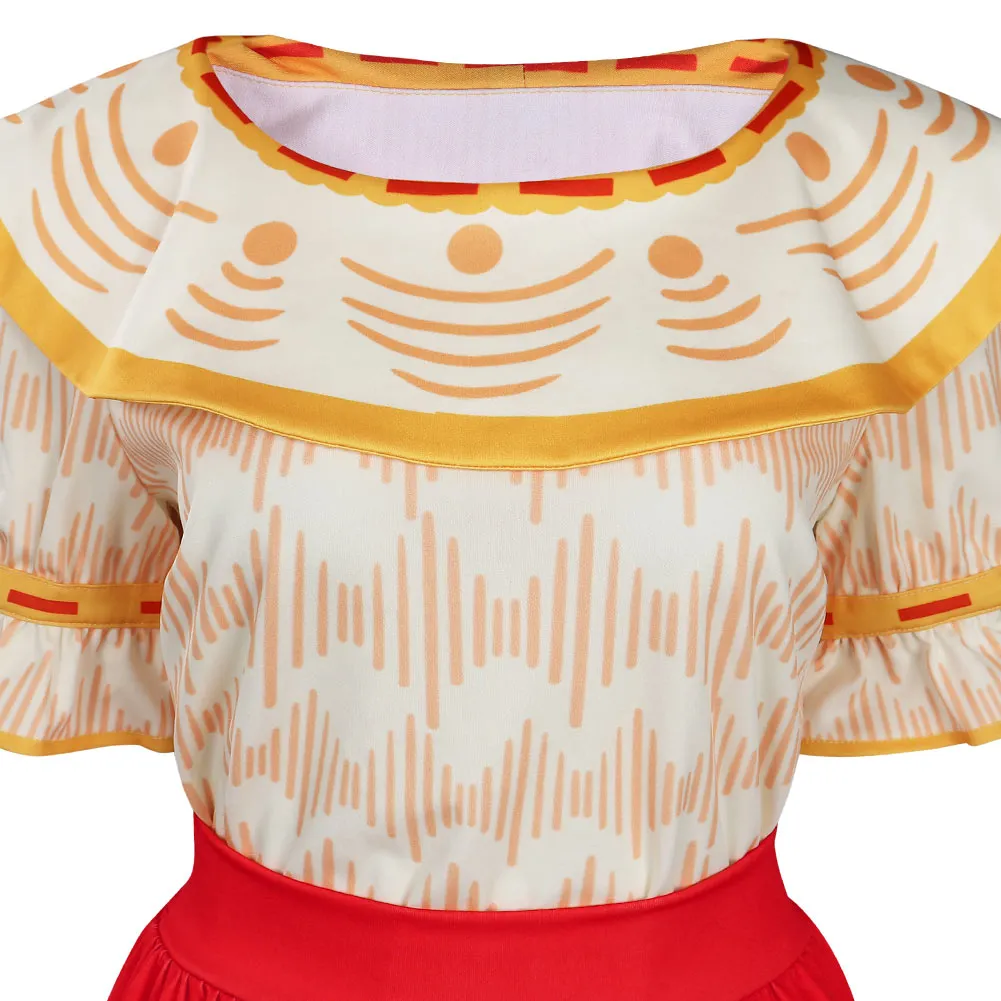 Encanto Dolores Madrigal Dress Outfits Cosplay Costume Halloween Carnival Suit