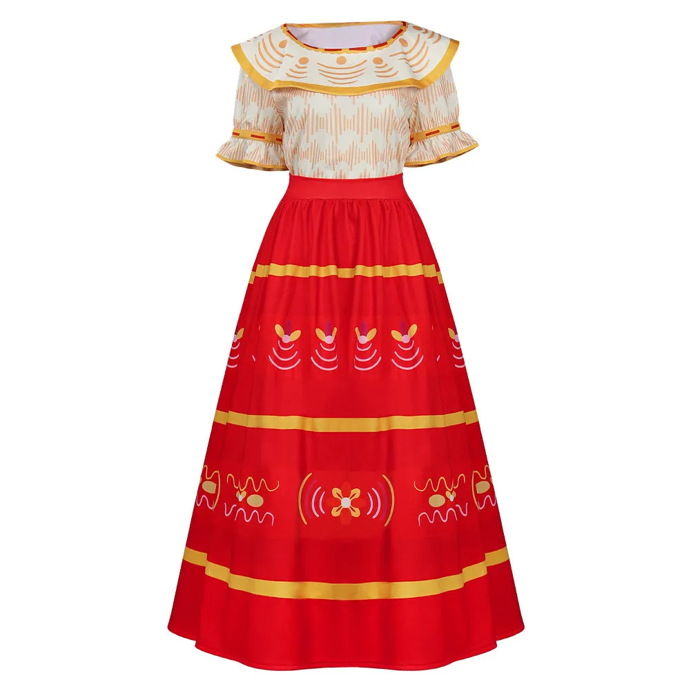 Encanto Dolores Madrigal Dress Outfits Cosplay Costume Halloween Carnival Suit