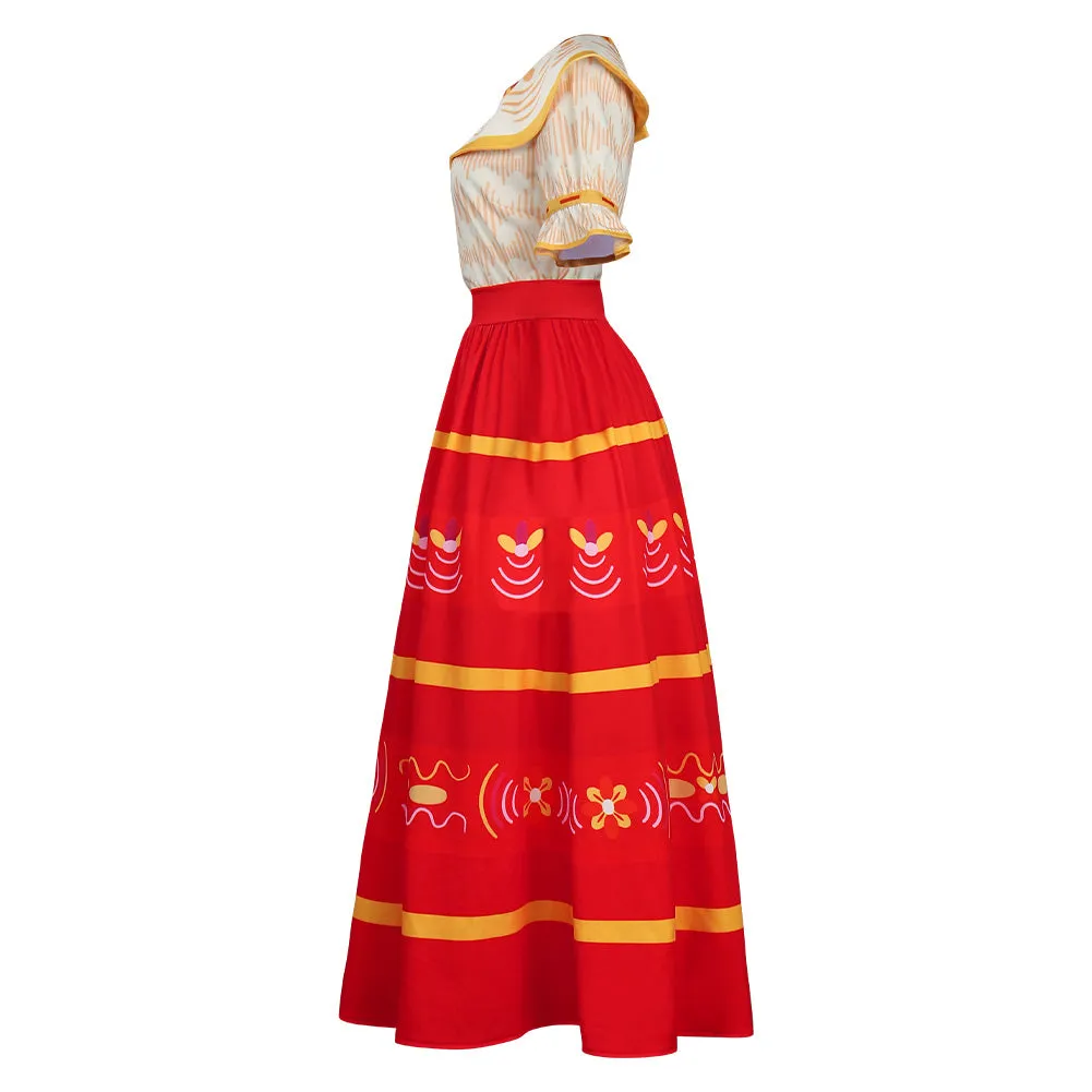 Encanto Dolores Madrigal Dress Outfits Cosplay Costume Halloween Carnival Suit