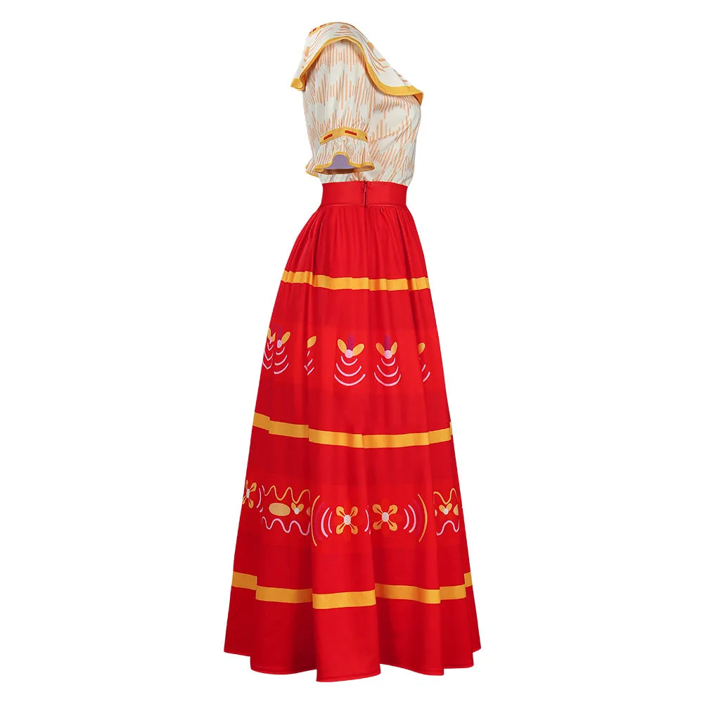 Encanto Dolores Madrigal Dress Outfits Cosplay Costume Halloween Carnival Suit