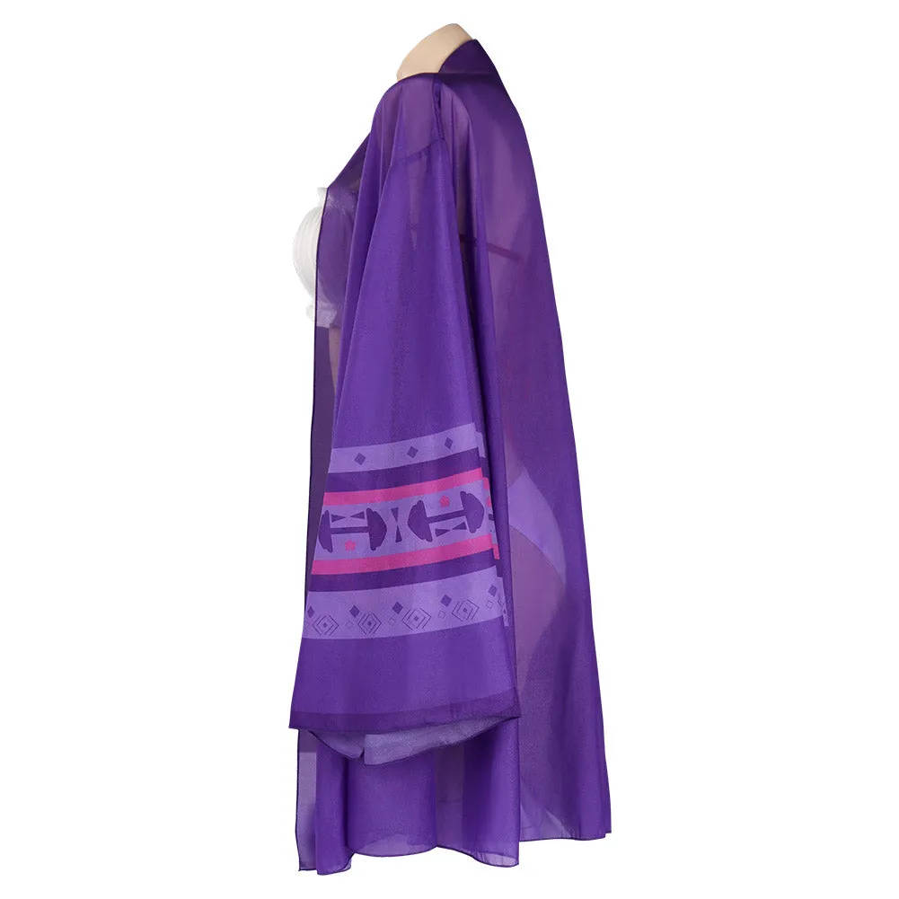 Encanto Luisa Madrigal Cosplay Bikni Swimsuit Cloak Kimono Coat Costume Outfits Halloween Carnival Suit-cossky®