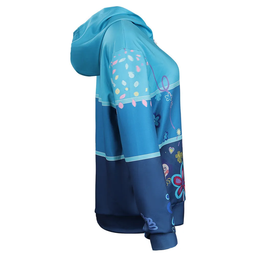 Encanto Mirabel Hoodie Zip Up Jacket Coat  Cosplay Costume Halloween Carnival Suit