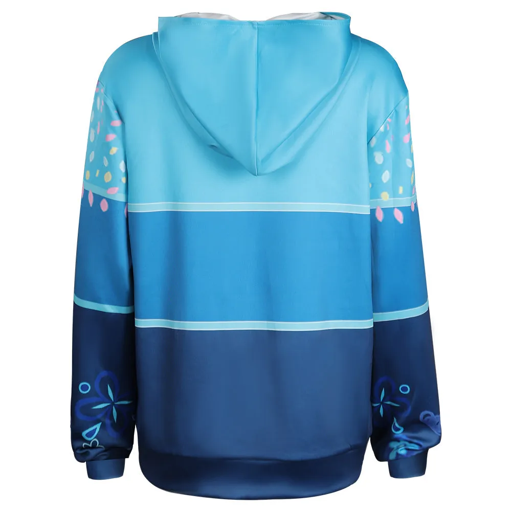 Encanto Mirabel Hoodie Zip Up Jacket Coat  Cosplay Costume Halloween Carnival Suit