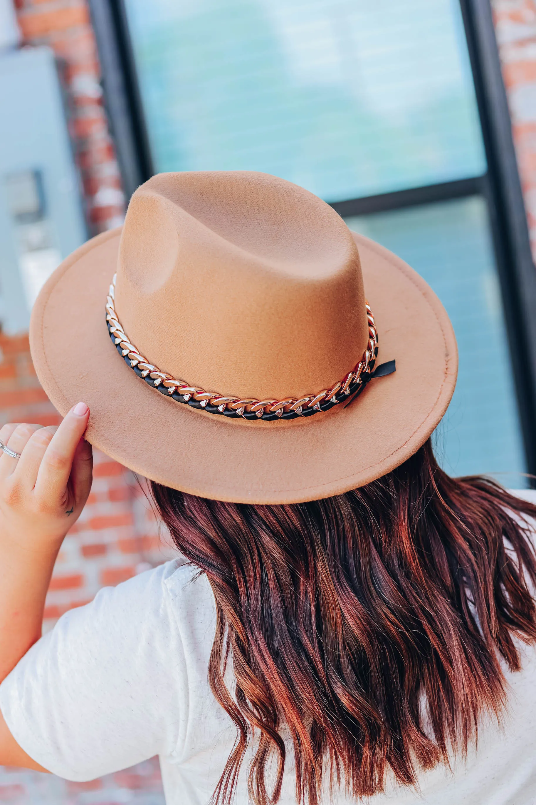 Fancy Fun Fedora Hat - Khaki