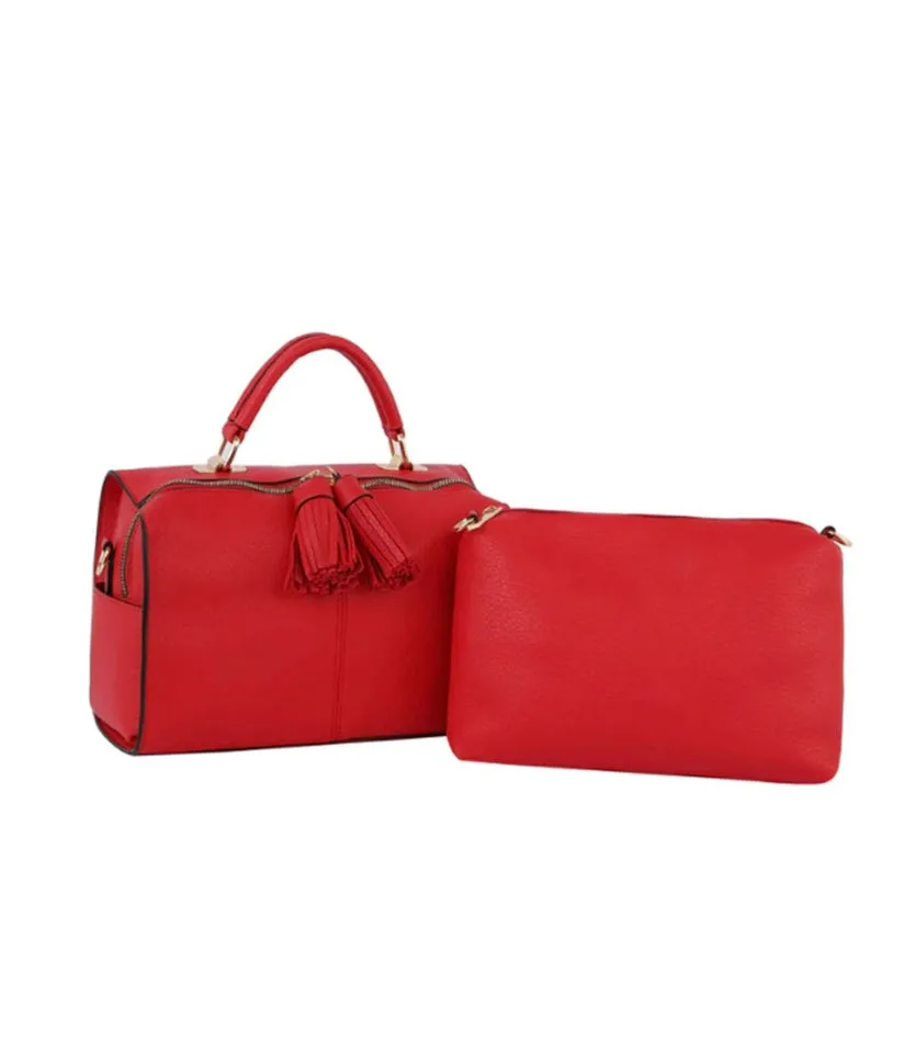 Fashion Tassel Bag with Pouch