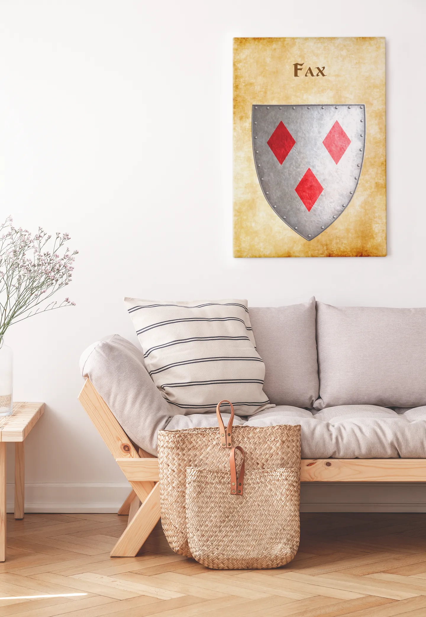 Fax Heraldry of Greyhawk Anna Meyer Cartography Canvas Art Print