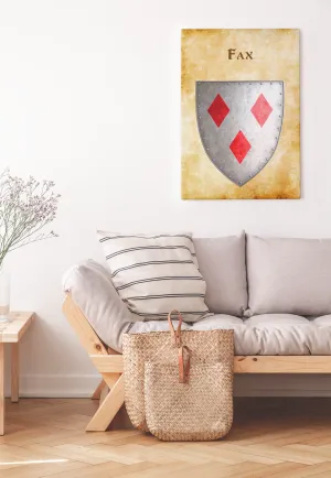Fax Heraldry of Greyhawk Anna Meyer Cartography Canvas Art Print