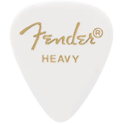 Fender 351 Classic Heavy White Pick Pack (12)