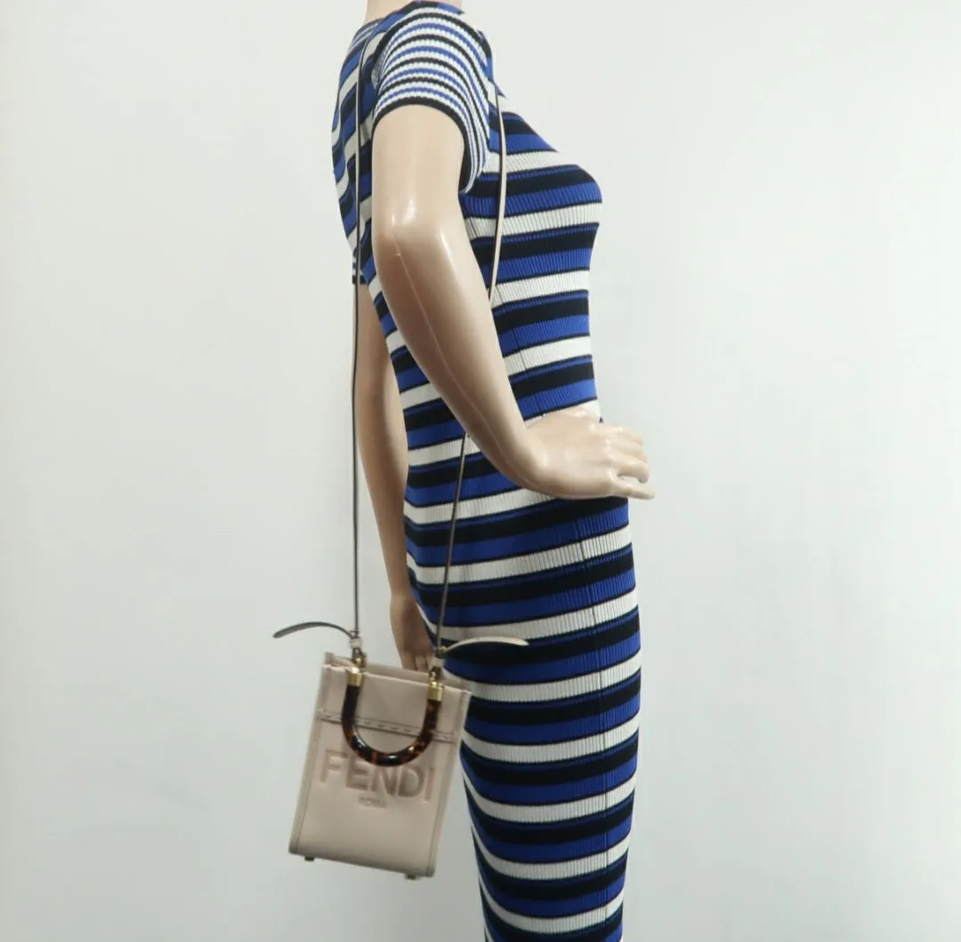 Fendi Sunshine Beige Leather Satchel Bag