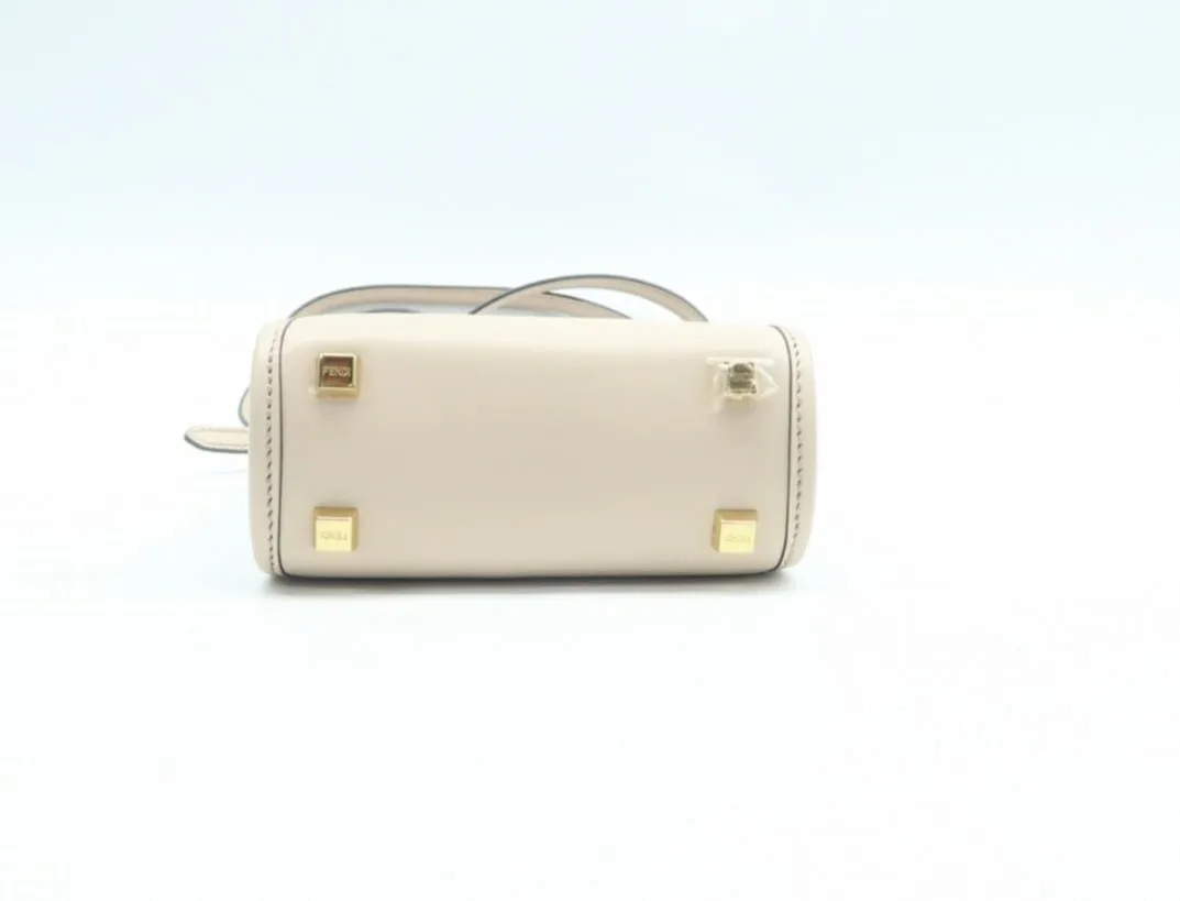 Fendi Sunshine Beige Leather Satchel Bag