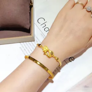 Feng Shui 24K Gold Plated Fox Bracelet