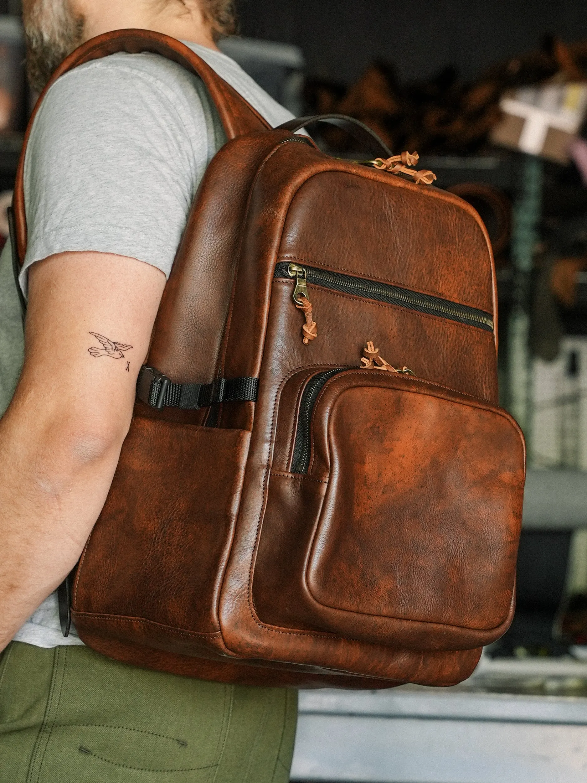 Field Pack - Badlassi Carlo Cognac Nemesis Leather