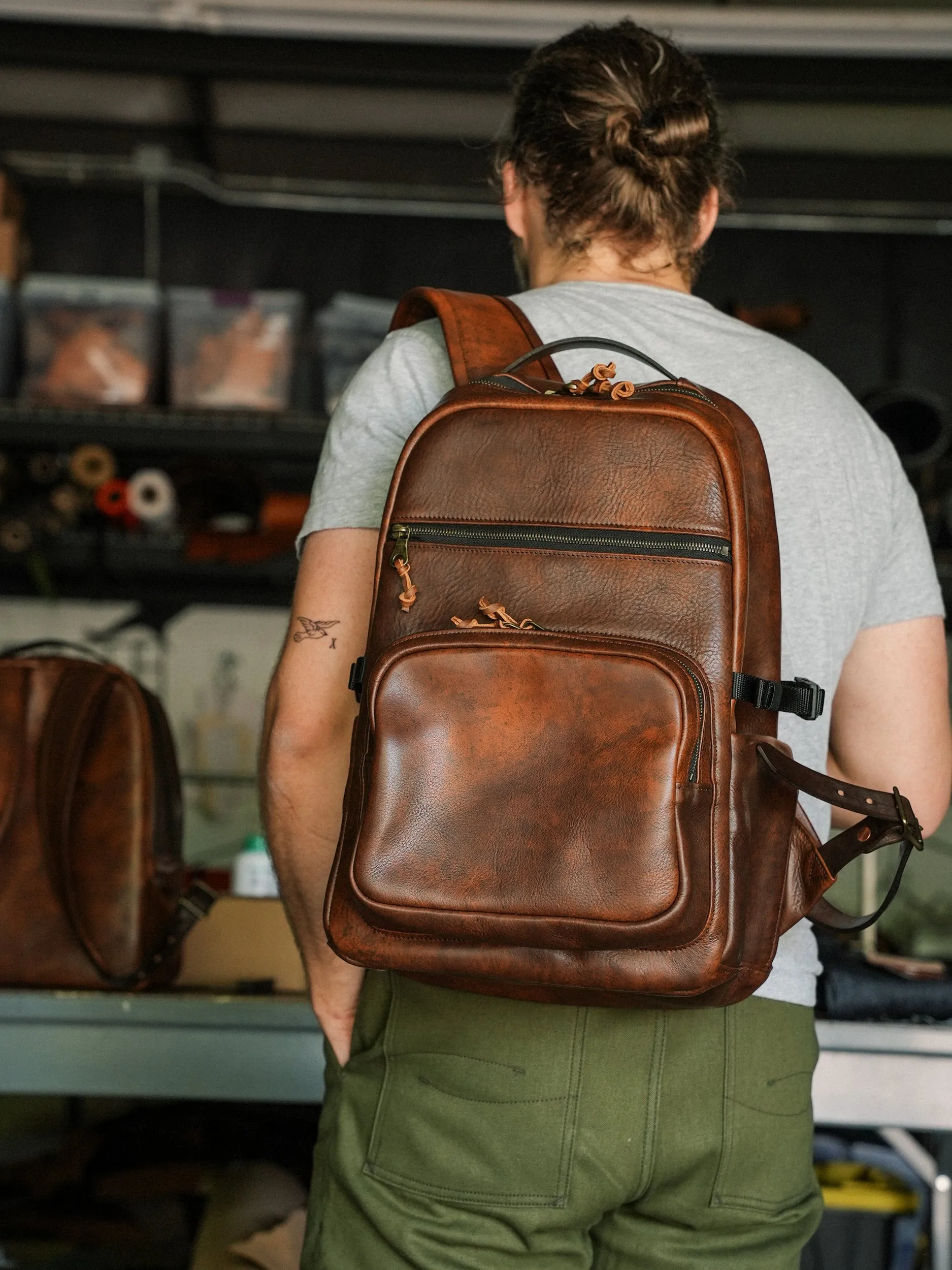 Field Pack - Badlassi Carlo Cognac Nemesis Leather
