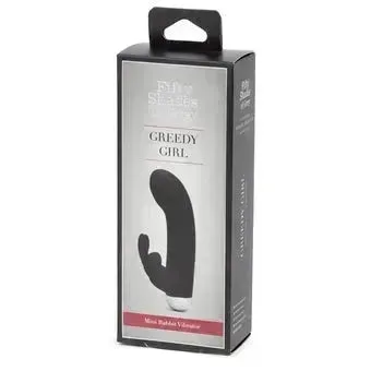 Fifty Shades of Grey Greedy Girl Rechargeable Mini Rabbit Vibe Black****