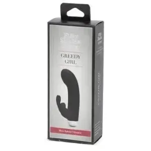 Fifty Shades of Grey Greedy Girl Rechargeable Mini Rabbit Vibe Black****