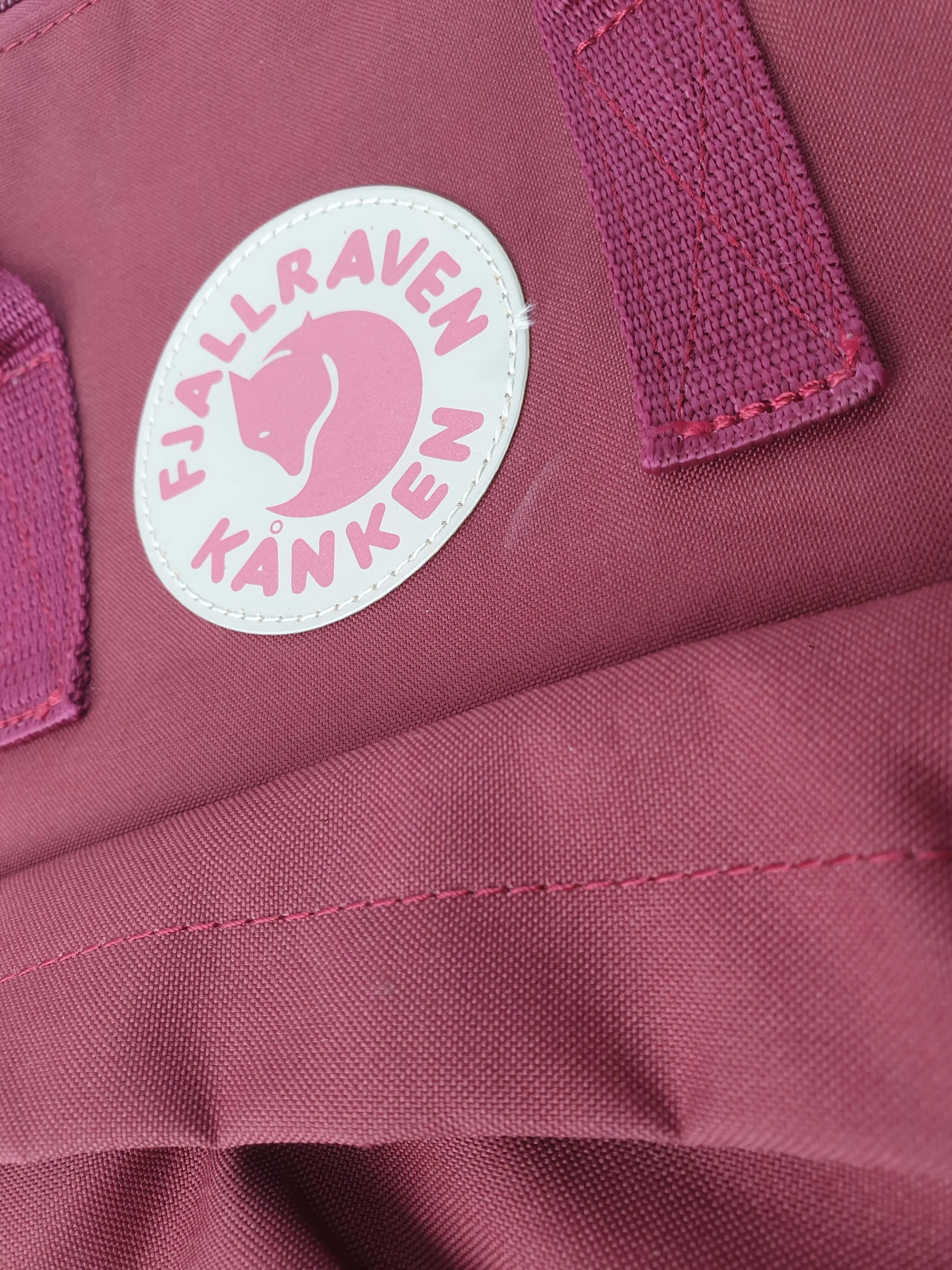 Fjallraven Kanken berry red backpack