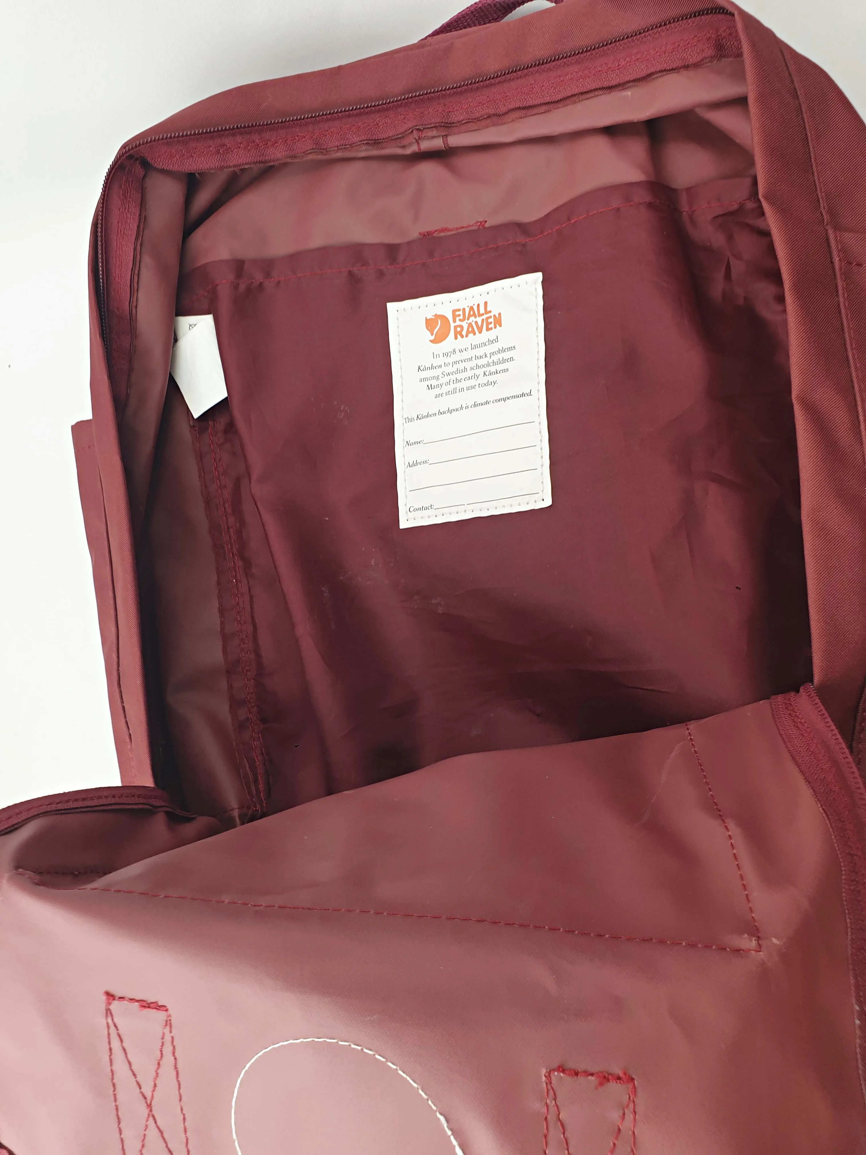Fjallraven Kanken berry red backpack