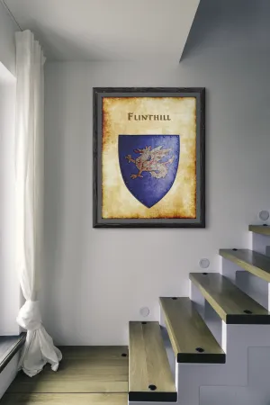 Flinthill Heraldry of Greyhawk Anna Meyer Cartography Canvas Art Print