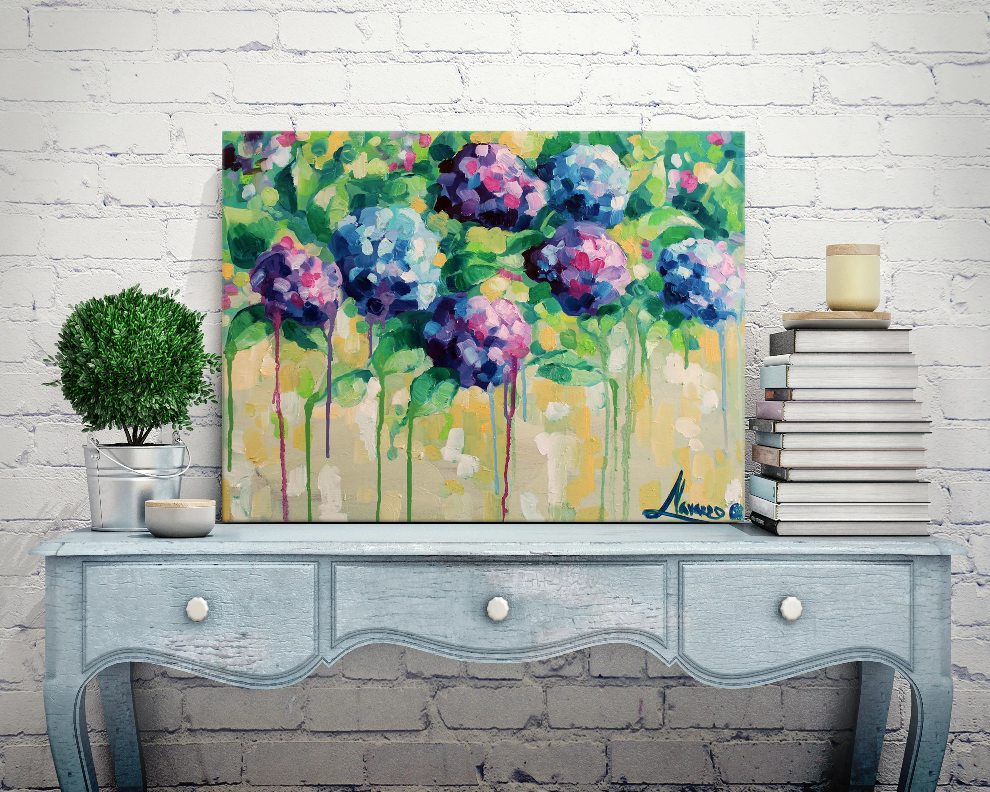 Floral Canvas Prints “Spring Vibes” Canvas Wall Art