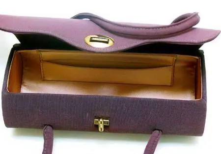 Forties Moiré  Jelly Roll Bag lined in Apricot Satin