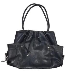 Fossil Black Hobo Shoulder Calfskin Bag