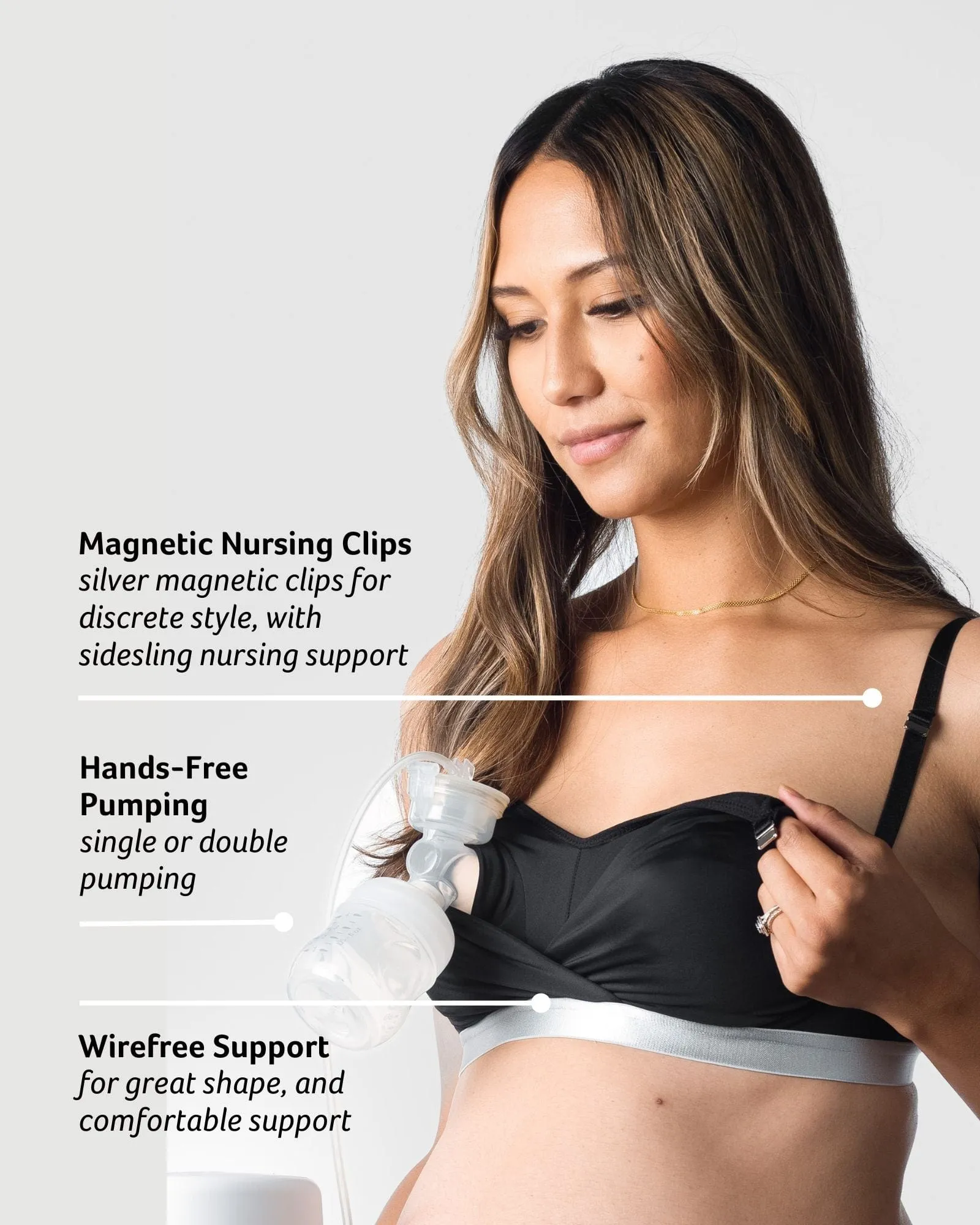 Freedom Pump Nursing Bra - Black