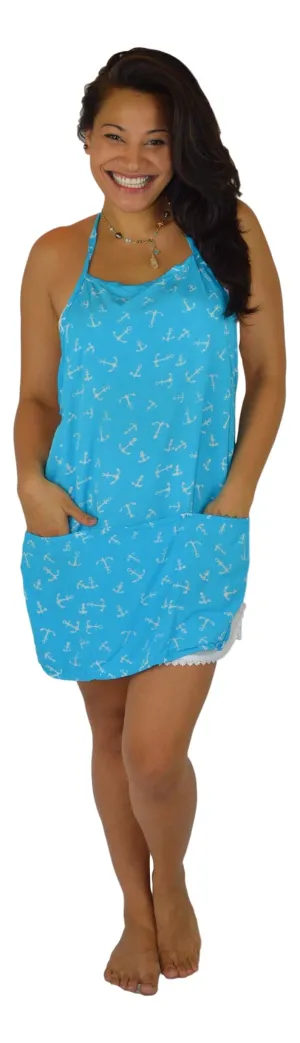 Galley World - Galley World Apron - Anchor - Turq