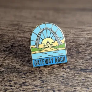 Gateway Arch National Park Enamel Pin