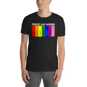 Gay Agenda T Shirt Black Man Fit Perfect Gay Agenda T Shirt