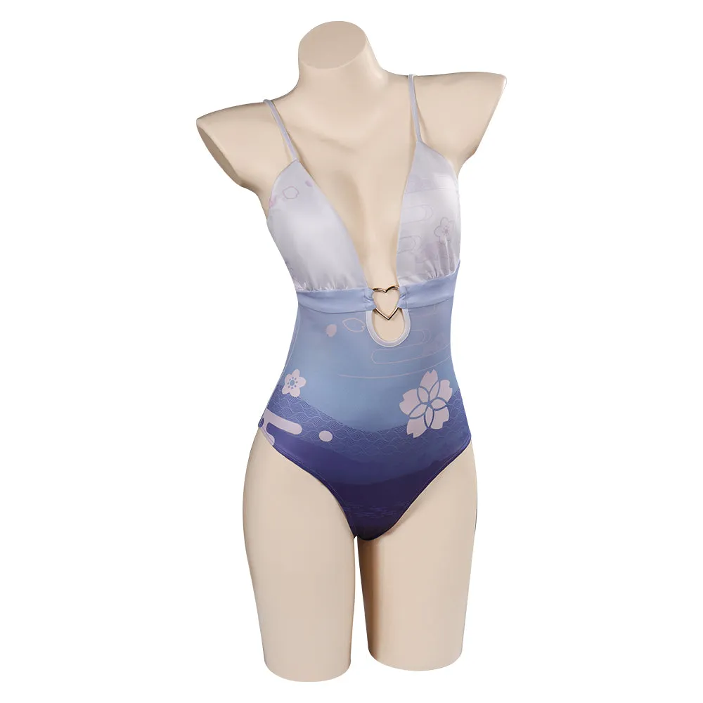 Genshin Impact Cosplay Costume Halloween Carnival Party Disguise Suit swimsuit Raiden Shogun