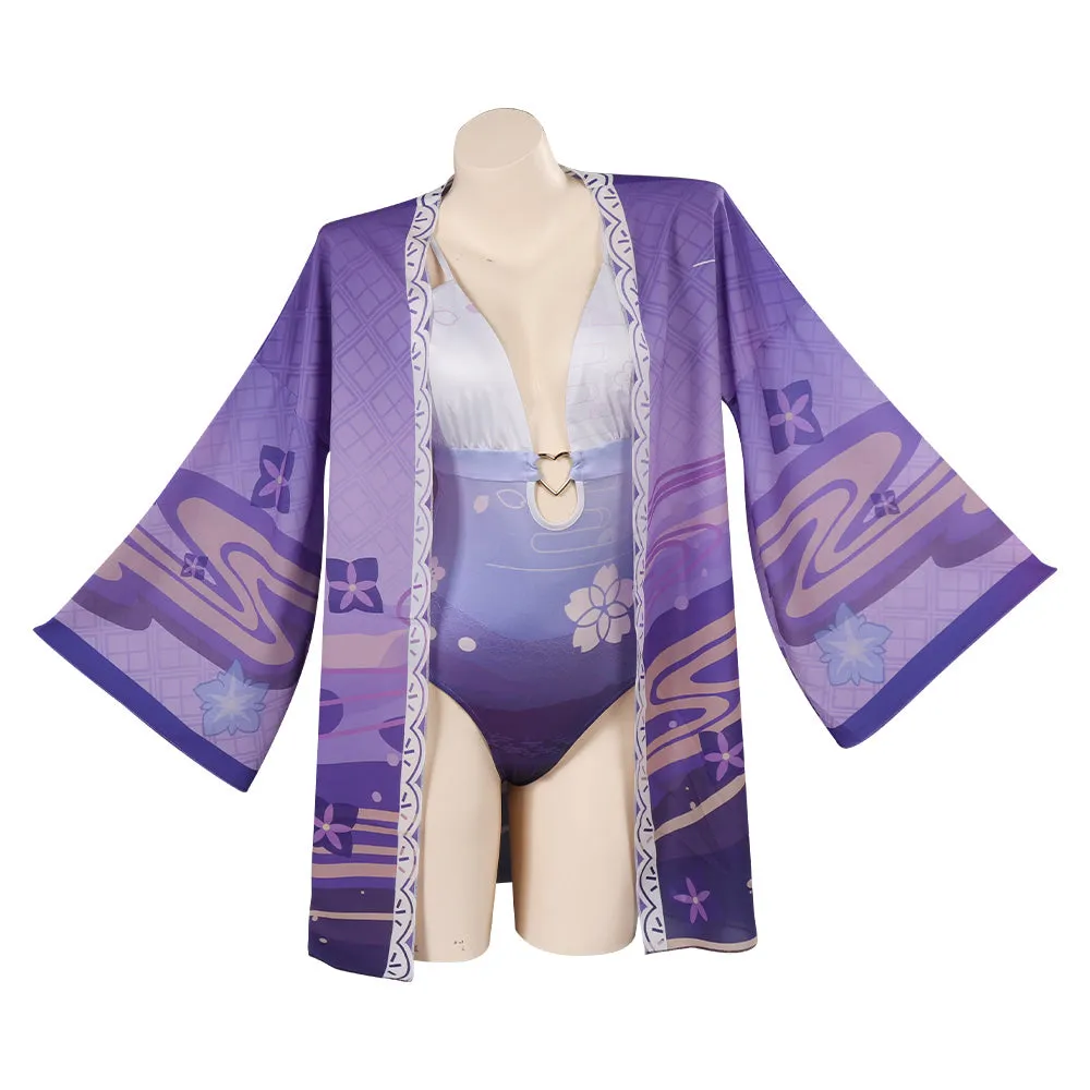 Genshin Impact Cosplay Costume Halloween Carnival Party Disguise Suit swimsuit Raiden Shogun