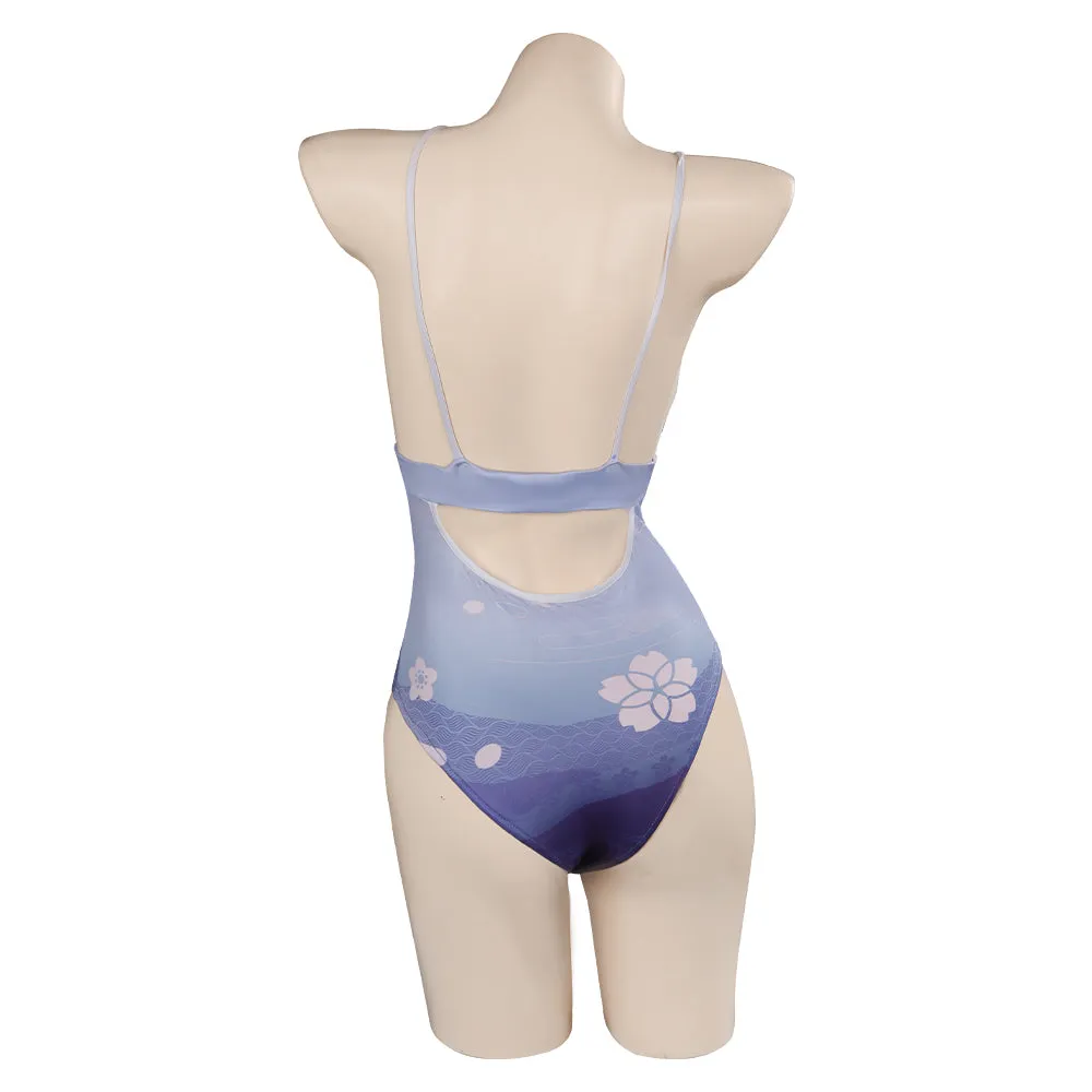 Genshin Impact Cosplay Costume Halloween Carnival Party Disguise Suit swimsuit Raiden Shogun