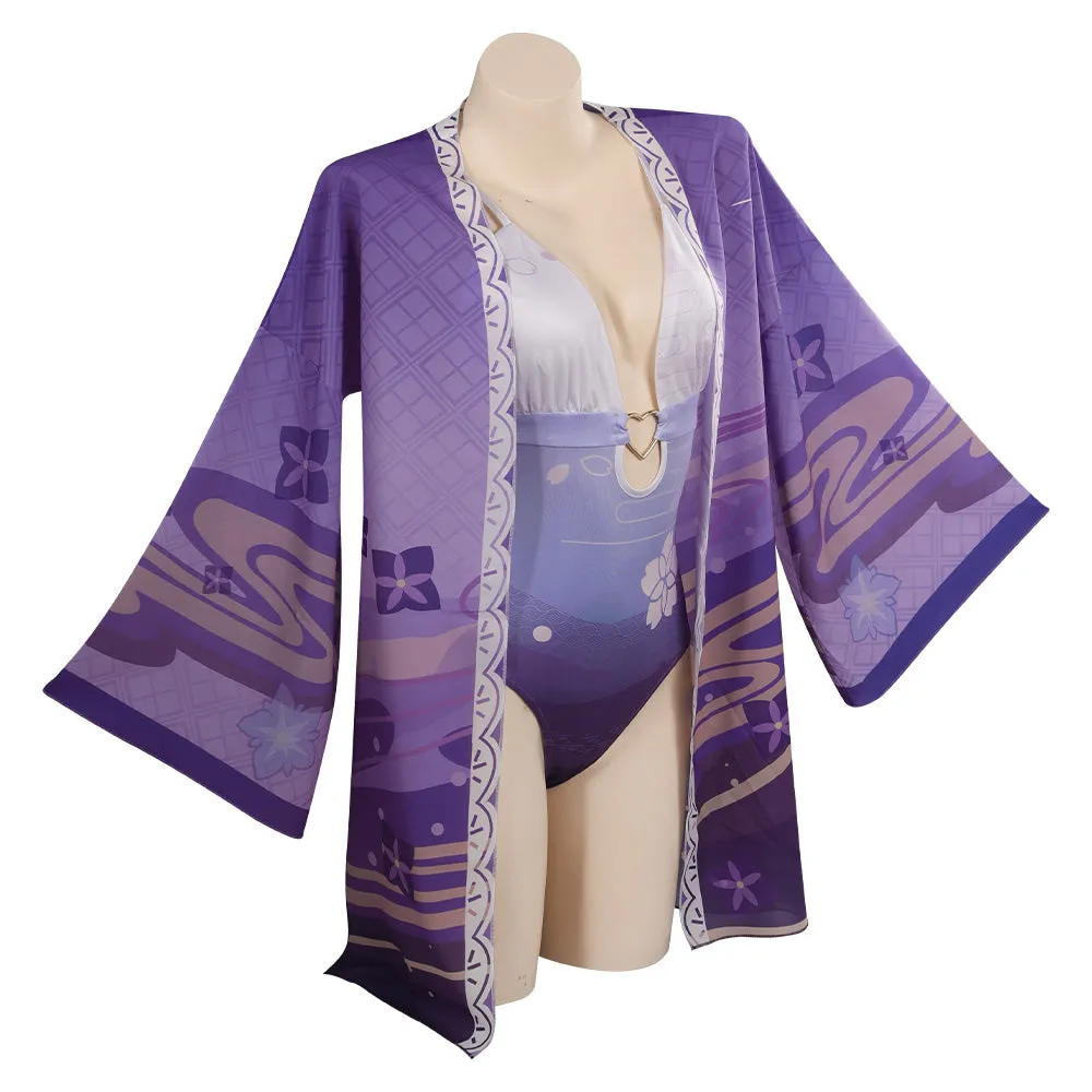 Genshin Impact Cosplay Costume Halloween Carnival Party Disguise Suit swimsuit Raiden Shogun