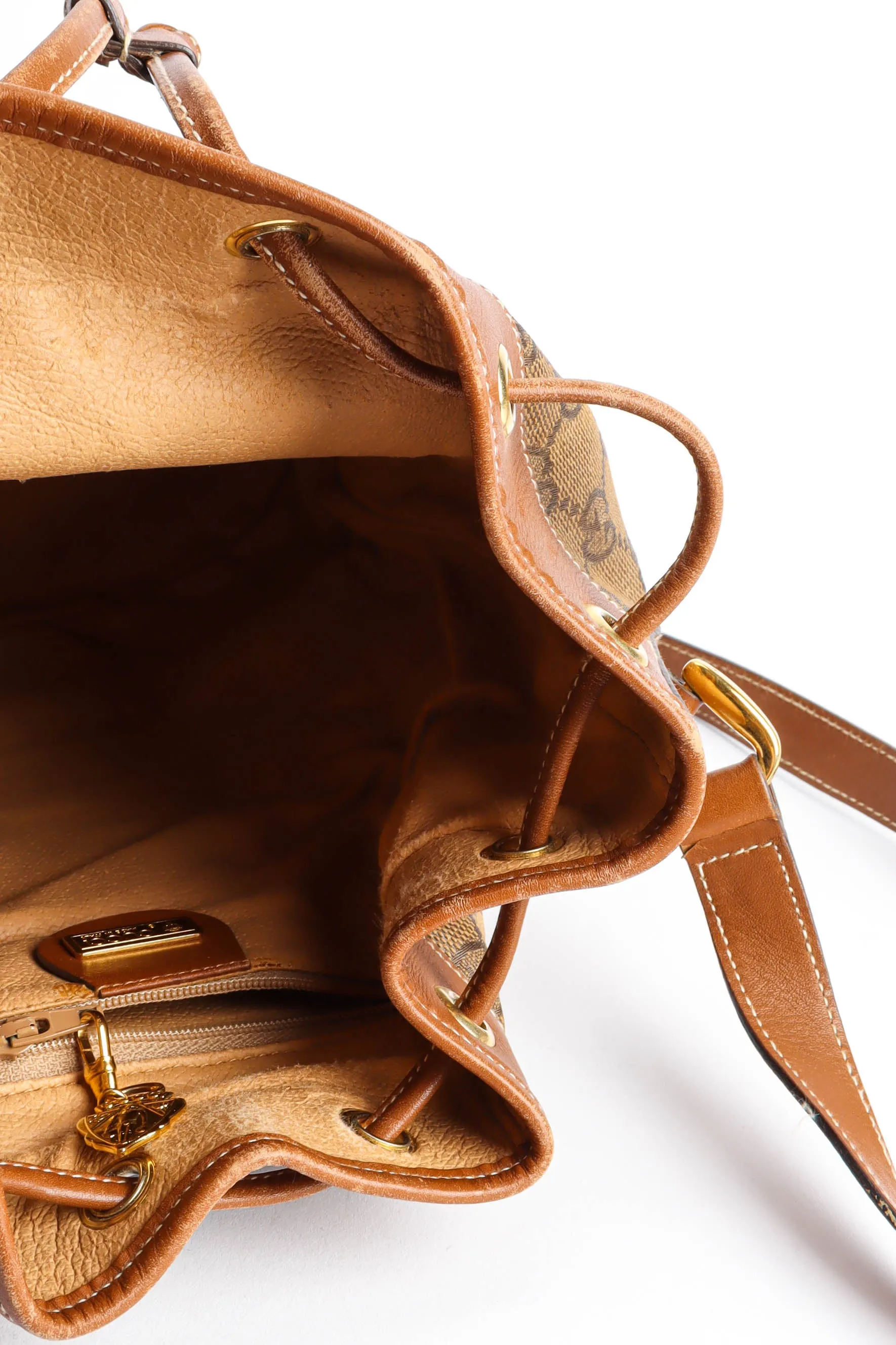GG Monogram Drawstring Bucket Bag