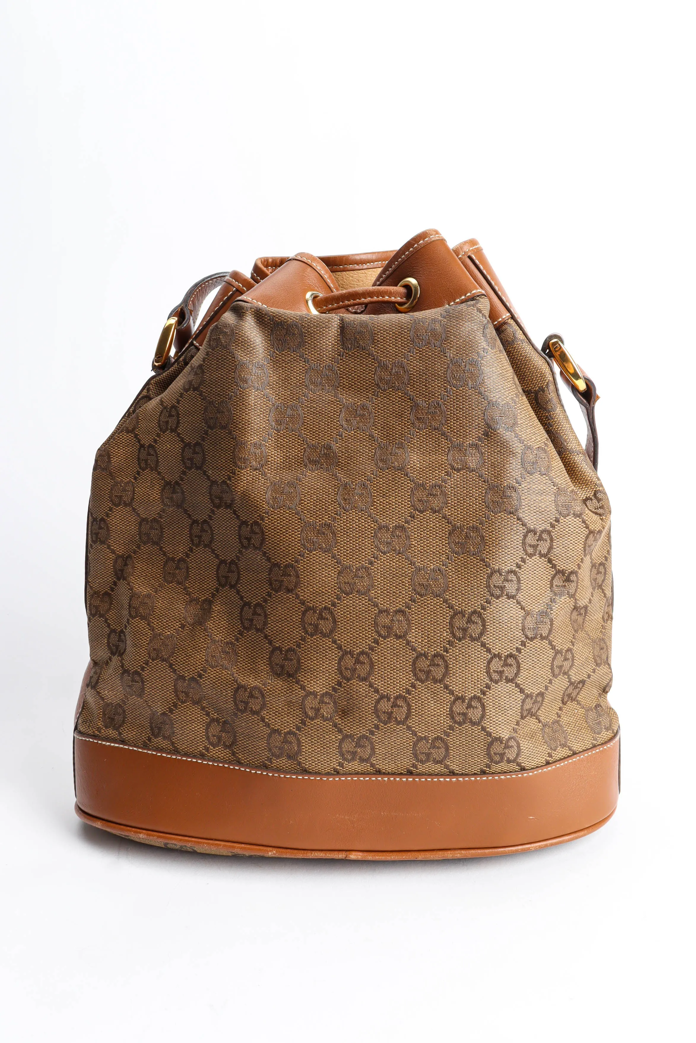 GG Monogram Drawstring Bucket Bag