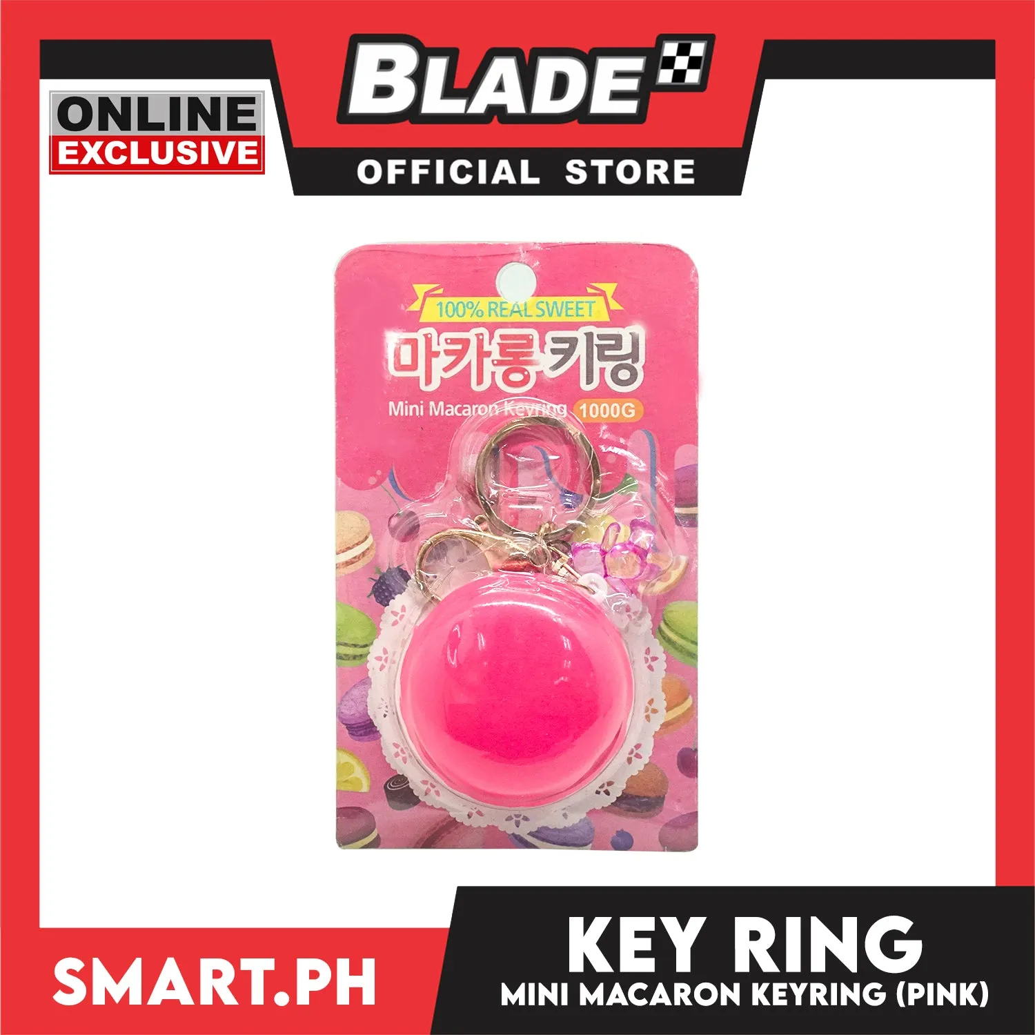 Gifts Key Ring Mini Macaron Round Case Assorted Colors