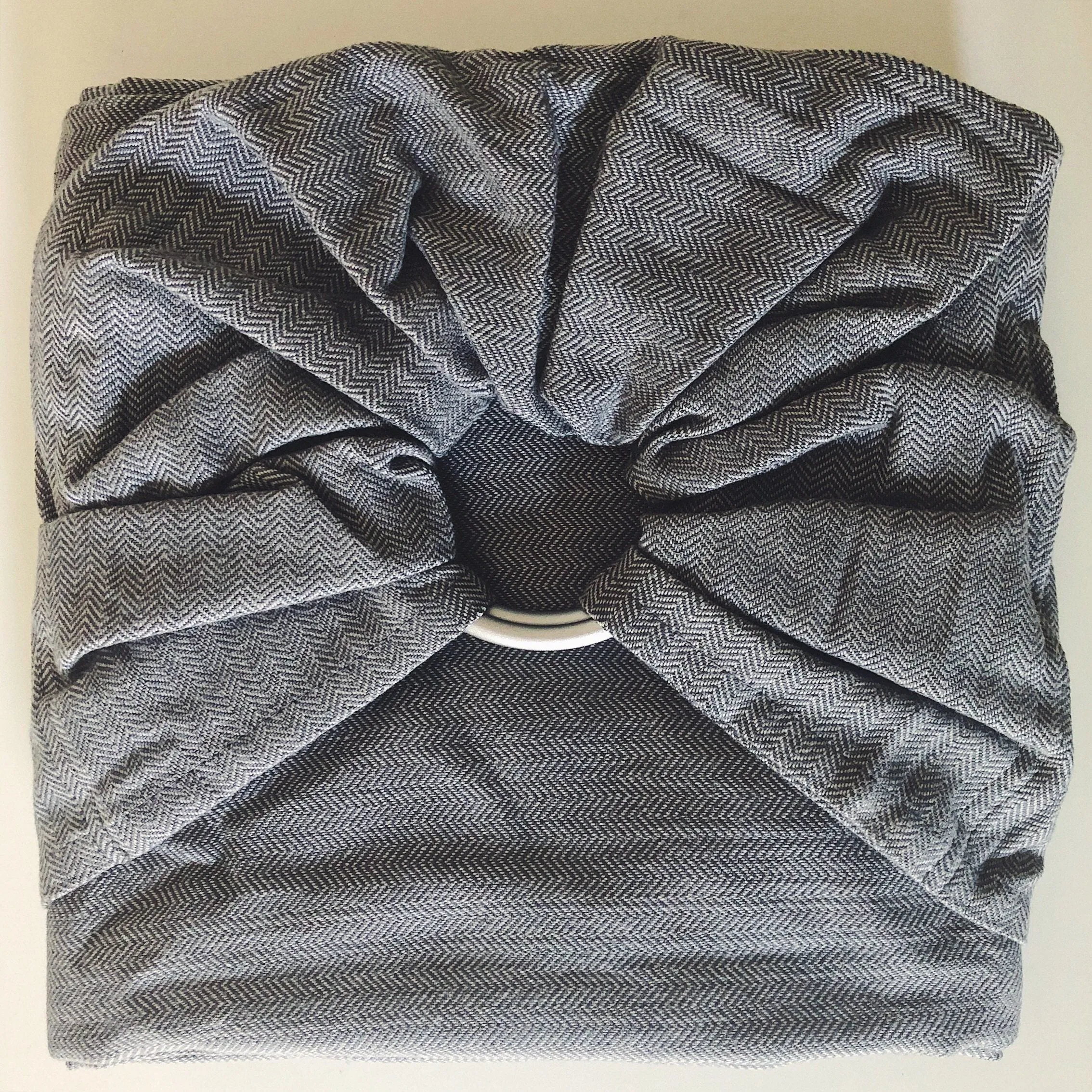 Girasol Gray Herringbone Ring Sling