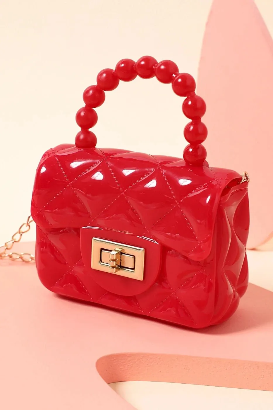 Girls Pearl Handbag Clutch Purse