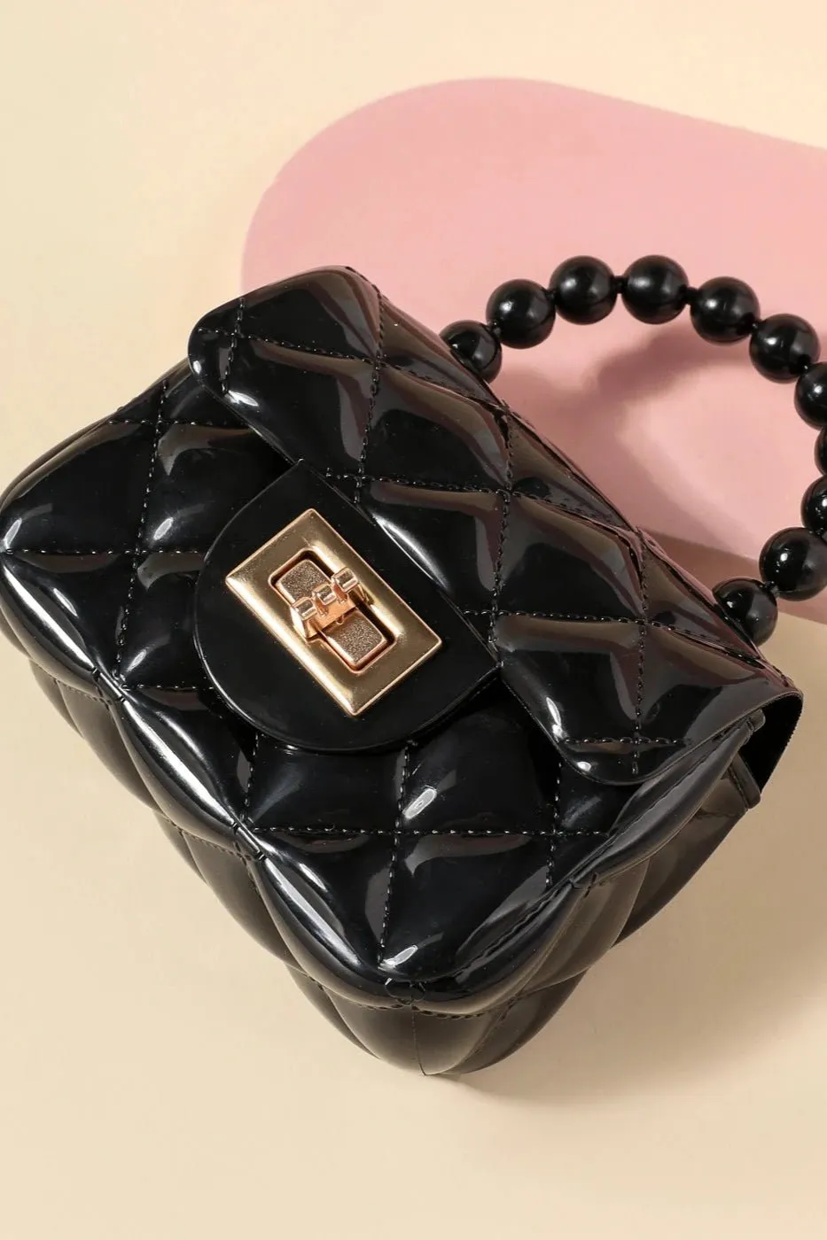 Girls Pearl Handbag Clutch Purse